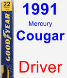 Driver Wiper Blade for 1991 Mercury Cougar - Premium