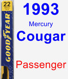 Passenger Wiper Blade for 1993 Mercury Cougar - Premium