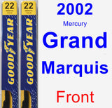 Front Wiper Blade Pack for 2002 Mercury Grand Marquis - Premium