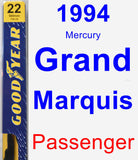 Passenger Wiper Blade for 1994 Mercury Grand Marquis - Premium