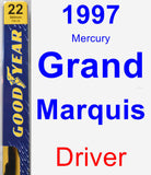 Driver Wiper Blade for 1997 Mercury Grand Marquis - Premium