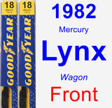 Front Wiper Blade Pack for 1982 Mercury Lynx - Premium