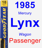 Passenger Wiper Blade for 1985 Mercury Lynx - Premium