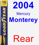 Rear Wiper Blade for 2004 Mercury Monterey - Premium