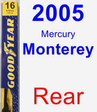 Rear Wiper Blade for 2005 Mercury Monterey - Premium