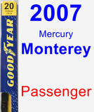 Passenger Wiper Blade for 2007 Mercury Monterey - Premium