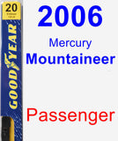 Passenger Wiper Blade for 2006 Mercury Mountaineer - Premium