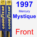 Front Wiper Blade Pack for 1997 Mercury Mystique - Premium