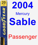 Passenger Wiper Blade for 2004 Mercury Sable - Premium