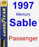 Passenger Wiper Blade for 1997 Mercury Sable - Premium