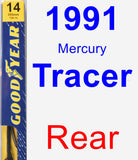 Rear Wiper Blade for 1991 Mercury Tracer - Premium