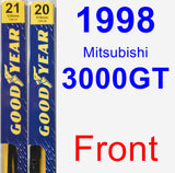 Front Wiper Blade Pack for 1998 Mitsubishi 3000GT - Premium