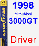 Driver Wiper Blade for 1998 Mitsubishi 3000GT - Premium