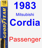 Passenger Wiper Blade for 1983 Mitsubishi Cordia - Premium