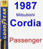 Passenger Wiper Blade for 1987 Mitsubishi Cordia - Premium