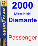 Passenger Wiper Blade for 2000 Mitsubishi Diamante - Premium