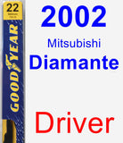 Driver Wiper Blade for 2002 Mitsubishi Diamante - Premium