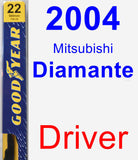 Driver Wiper Blade for 2004 Mitsubishi Diamante - Premium