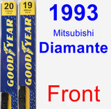 Front Wiper Blade Pack for 1993 Mitsubishi Diamante - Premium