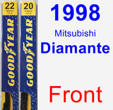 Front Wiper Blade Pack for 1998 Mitsubishi Diamante - Premium