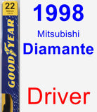 Driver Wiper Blade for 1998 Mitsubishi Diamante - Premium