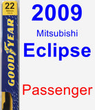 Passenger Wiper Blade for 2009 Mitsubishi Eclipse - Premium