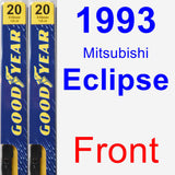 Front Wiper Blade Pack for 1993 Mitsubishi Eclipse - Premium