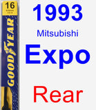 Rear Wiper Blade for 1993 Mitsubishi Expo - Premium