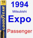 Passenger Wiper Blade for 1994 Mitsubishi Expo - Premium