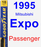 Passenger Wiper Blade for 1995 Mitsubishi Expo - Premium