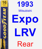 Rear Wiper Blade for 1993 Mitsubishi Expo LRV - Premium