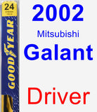 Driver Wiper Blade for 2002 Mitsubishi Galant - Premium