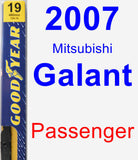 Passenger Wiper Blade for 2007 Mitsubishi Galant - Premium