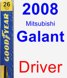 Driver Wiper Blade for 2008 Mitsubishi Galant - Premium