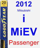 Passenger Wiper Blade for 2012 Mitsubishi i-MiEV - Premium