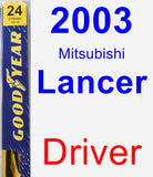 Driver Wiper Blade for 2003 Mitsubishi Lancer - Premium