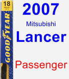 Passenger Wiper Blade for 2007 Mitsubishi Lancer - Premium