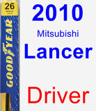 Driver Wiper Blade for 2010 Mitsubishi Lancer - Premium