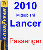 Passenger Wiper Blade for 2010 Mitsubishi Lancer - Premium