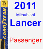 Passenger Wiper Blade for 2011 Mitsubishi Lancer - Premium