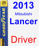 Driver Wiper Blade for 2013 Mitsubishi Lancer - Premium