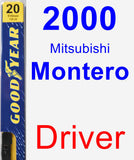 Driver Wiper Blade for 2000 Mitsubishi Montero - Premium