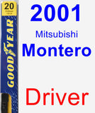 Driver Wiper Blade for 2001 Mitsubishi Montero - Premium