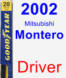 Driver Wiper Blade for 2002 Mitsubishi Montero - Premium