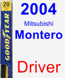 Driver Wiper Blade for 2004 Mitsubishi Montero - Premium