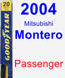 Passenger Wiper Blade for 2004 Mitsubishi Montero - Premium