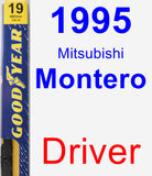 Driver Wiper Blade for 1995 Mitsubishi Montero - Premium