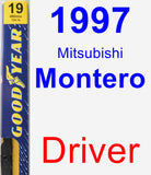 Driver Wiper Blade for 1997 Mitsubishi Montero - Premium