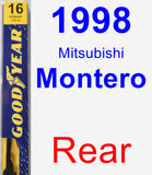 Rear Wiper Blade for 1998 Mitsubishi Montero - Premium