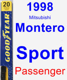 Passenger Wiper Blade for 1998 Mitsubishi Montero Sport - Premium